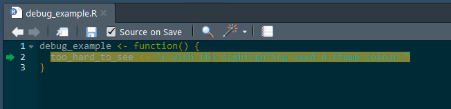 Debugger highlighting does not adjust for theme · Issue #3303 · rstudio ...