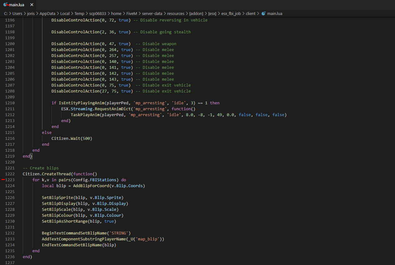The esx_fbi_job from esx-france - Git Product