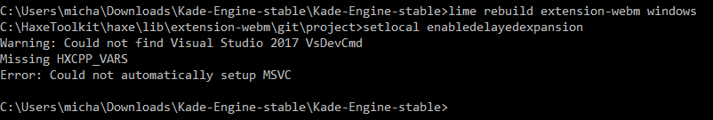 (REPOST) Lime test windows bug · Issue #1521 · KadeArchive/Kade-Engine ...