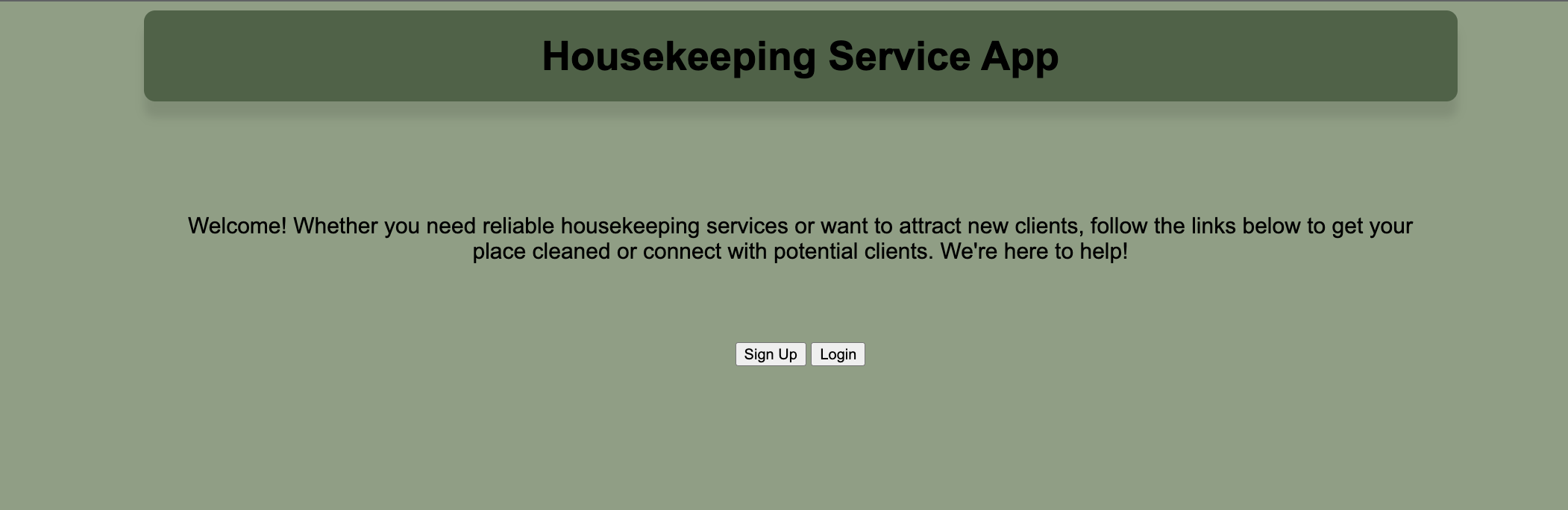 GitHub epuer18/HousekeepingService This app allows housekeeping