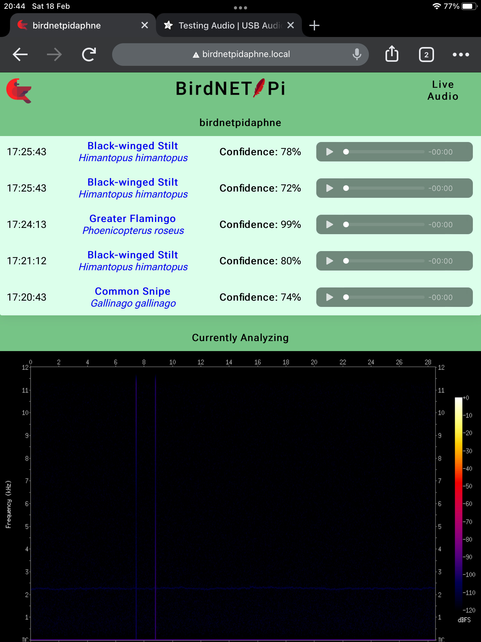Spectrogram not recording, but interface detected · Issue #744 ...