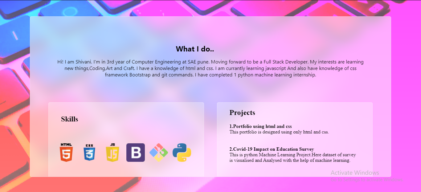 GitHub - ShivaniShedage/Portfolio-using-html-and-css