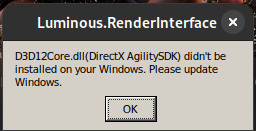 Agility SDK library error