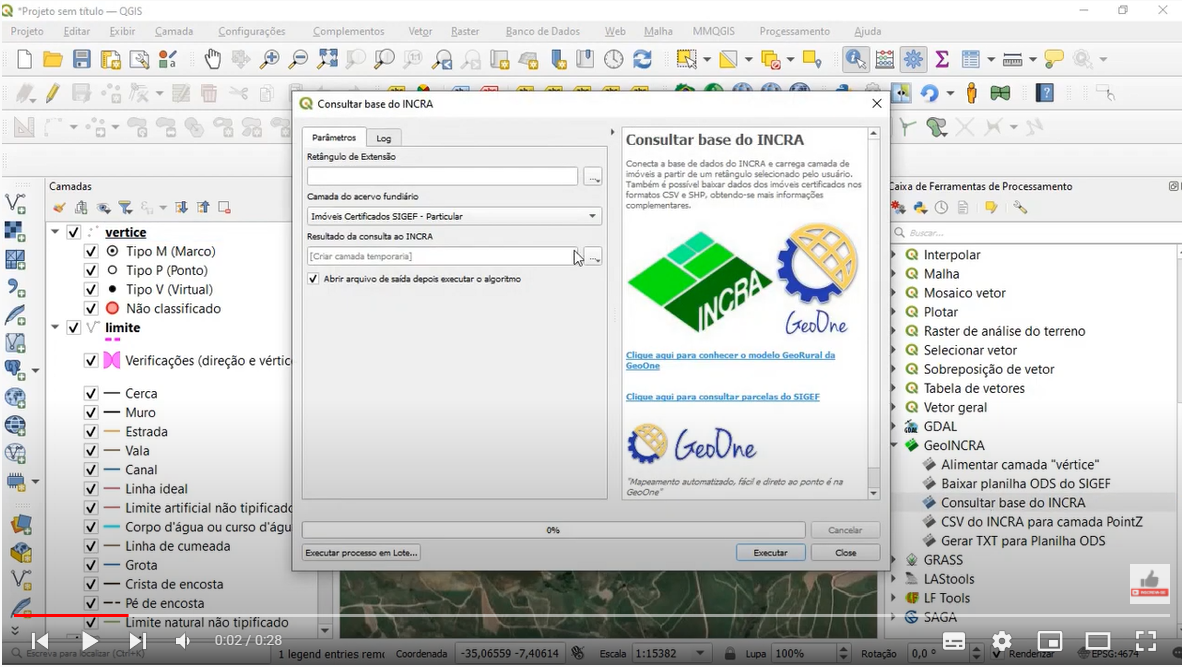 GeoINCRA no QGIS