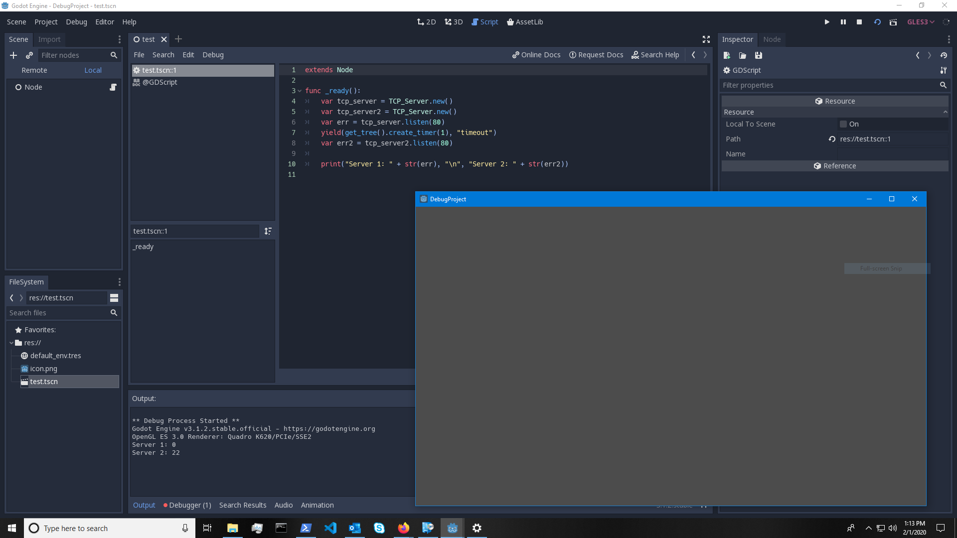tcp_server checking if port is free fails in windows · Issue #35350 ...