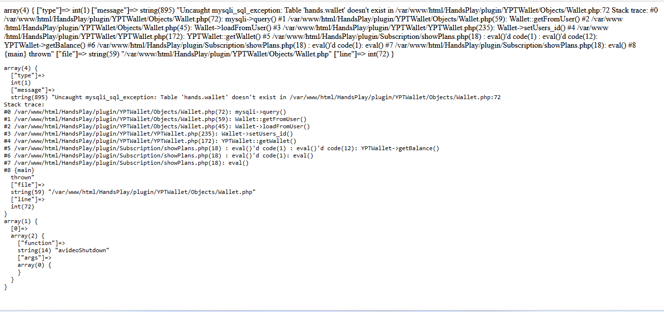 Error on subscription plugin · Issue #7704 · WWBN/AVideo · GitHub