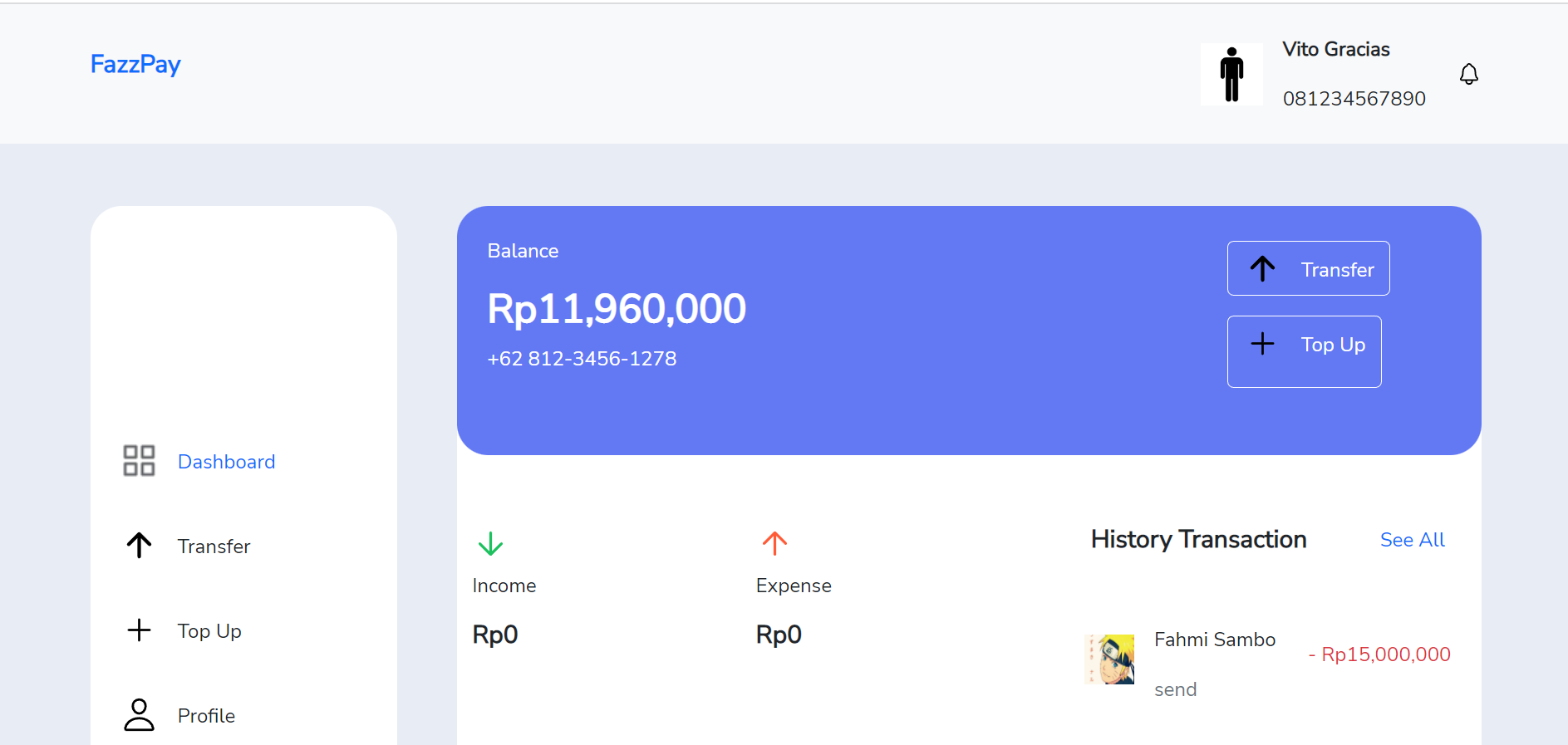Faizo Api GitHub - graciasvito/Fazzpay-frontend
