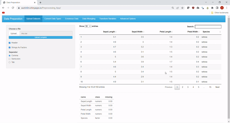 GitHub - austinlimjingzhe/Preprocessing_App: Application for no-code ...