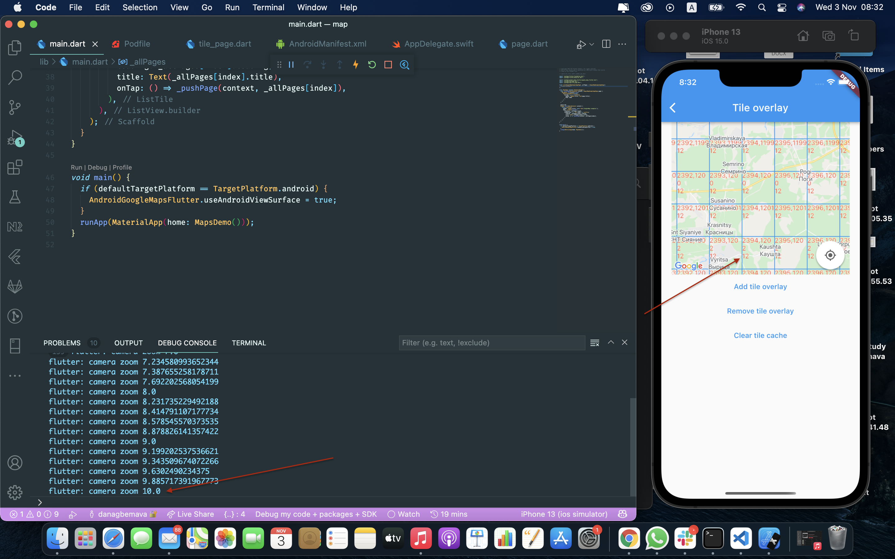 [google_maps_flutter][ios]Incorrect zoom level in TileProvider getTile ...