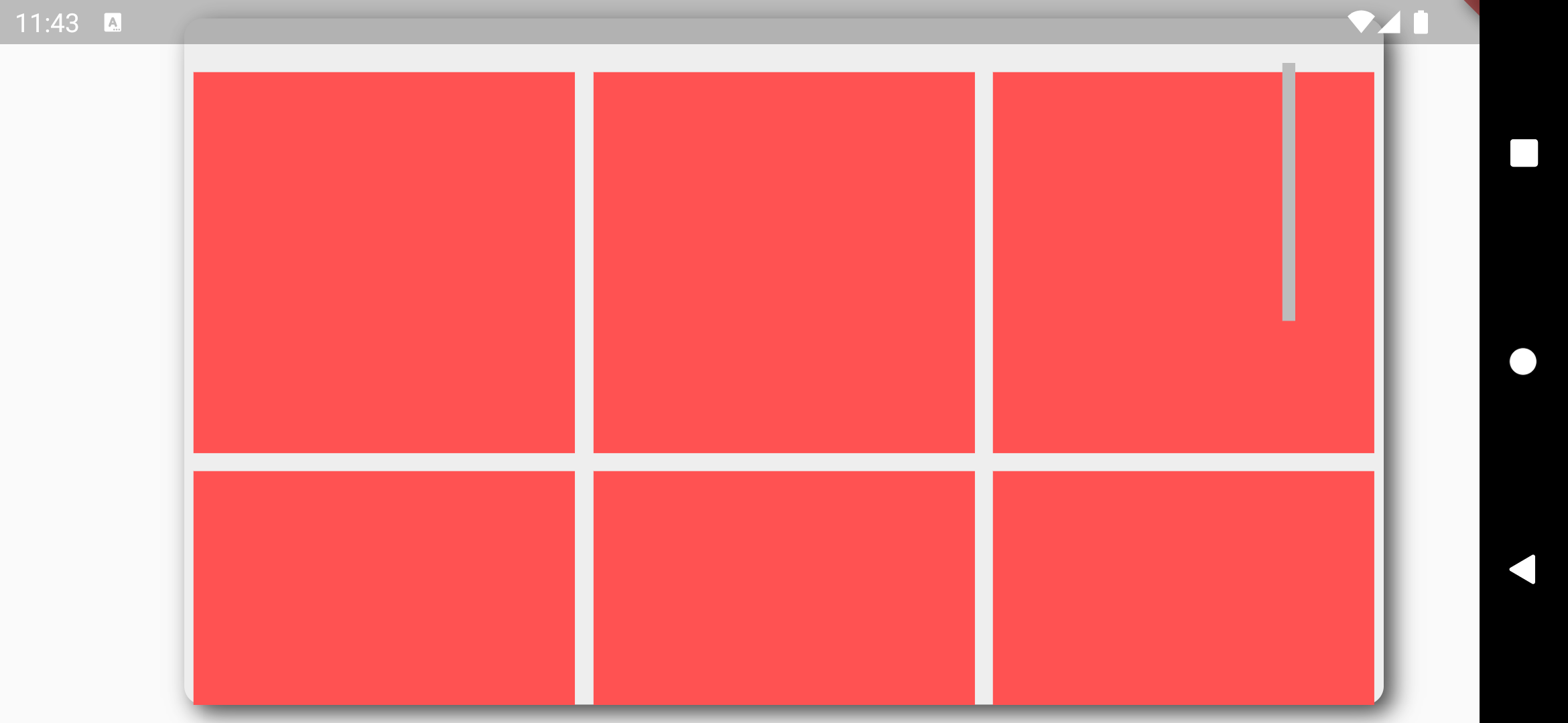 Scrollbar position incorrect in landscape on some devices · Issue