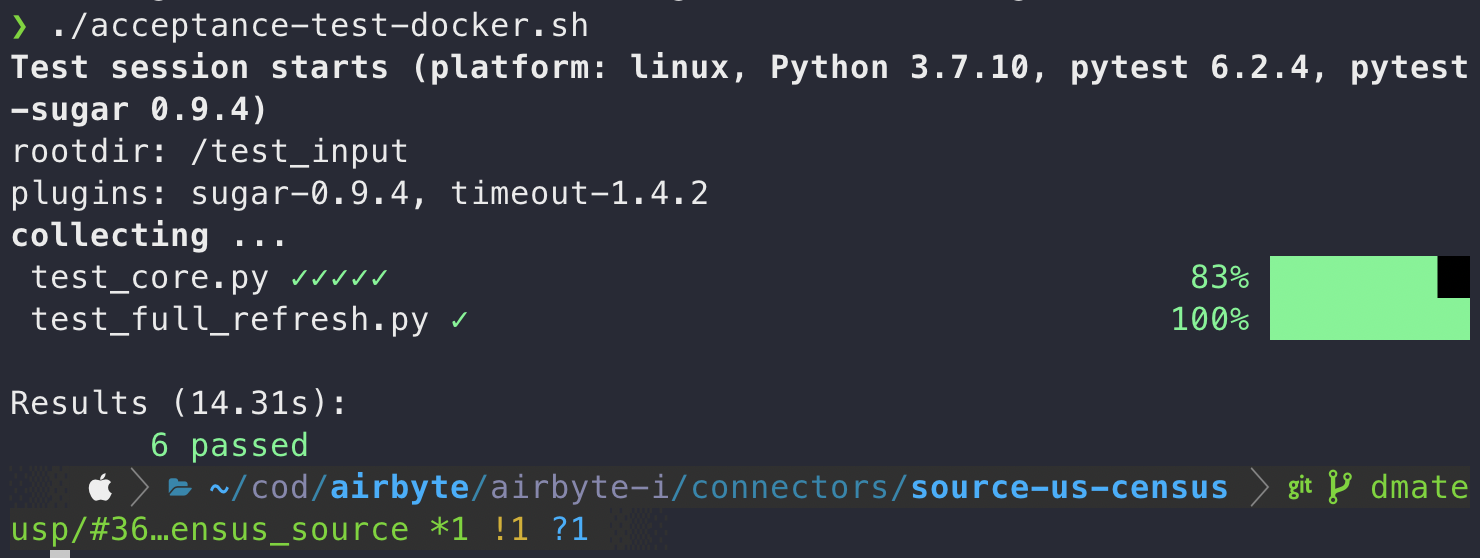Proof acceptance test passed