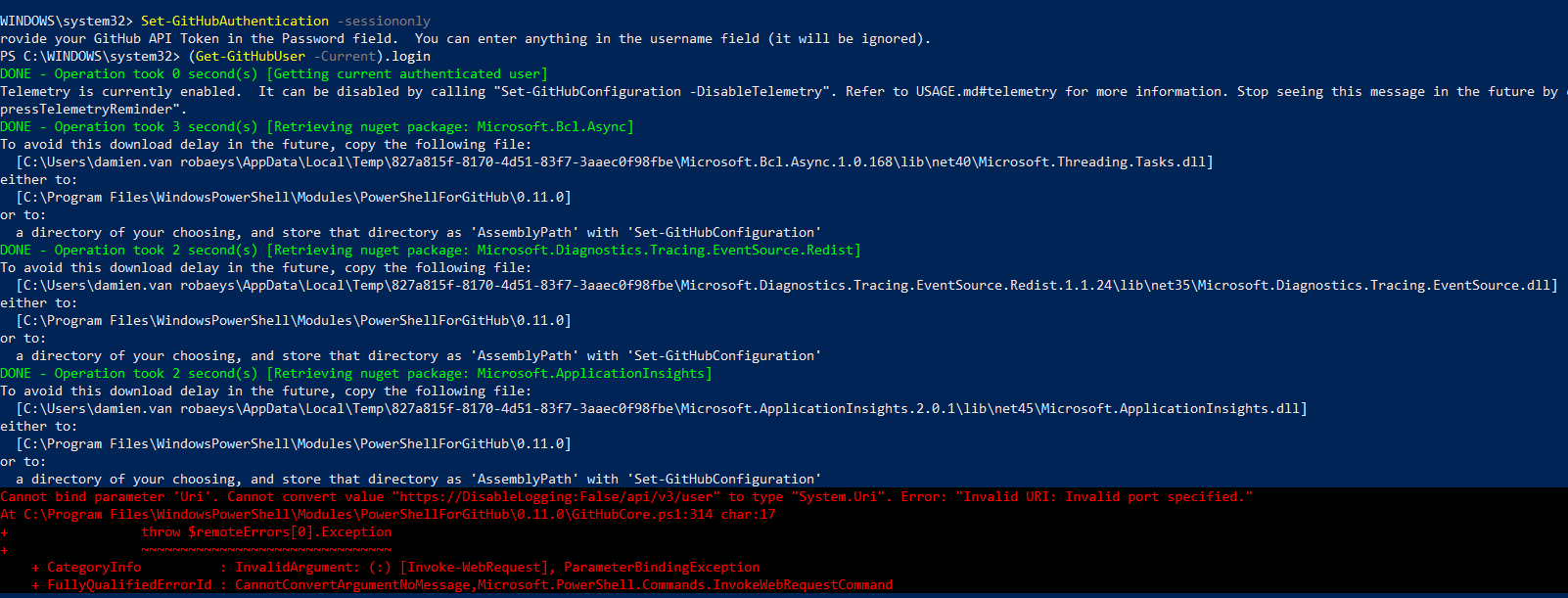 Cannot Bind Parameter Uri Cannot Convert Value https