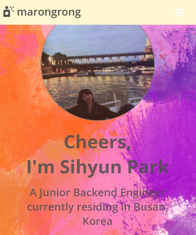 GitHub - SihyunPark01/Portfolio: marongrong's portfolio