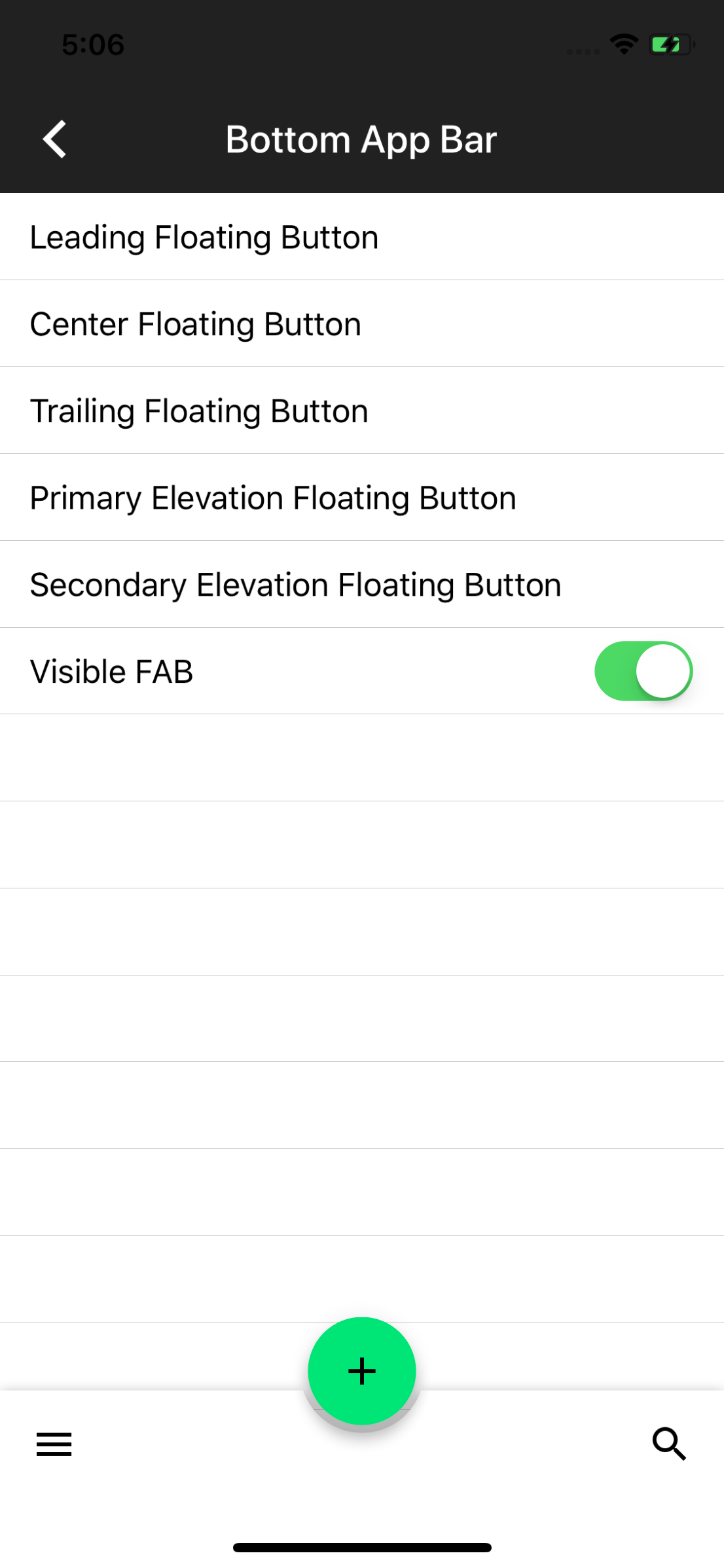 [BottomAppBar] Enable customizing the positioning of the FAB · Issue