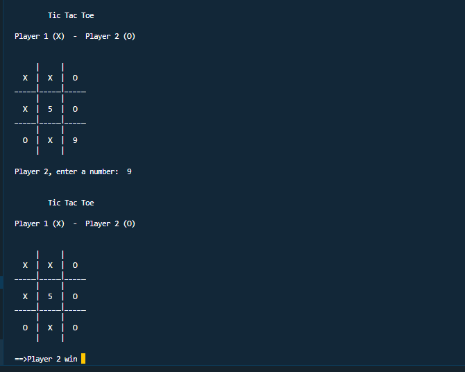 GitHub Manan936/TicTacToeUsingC Its a two player game on a 3x3