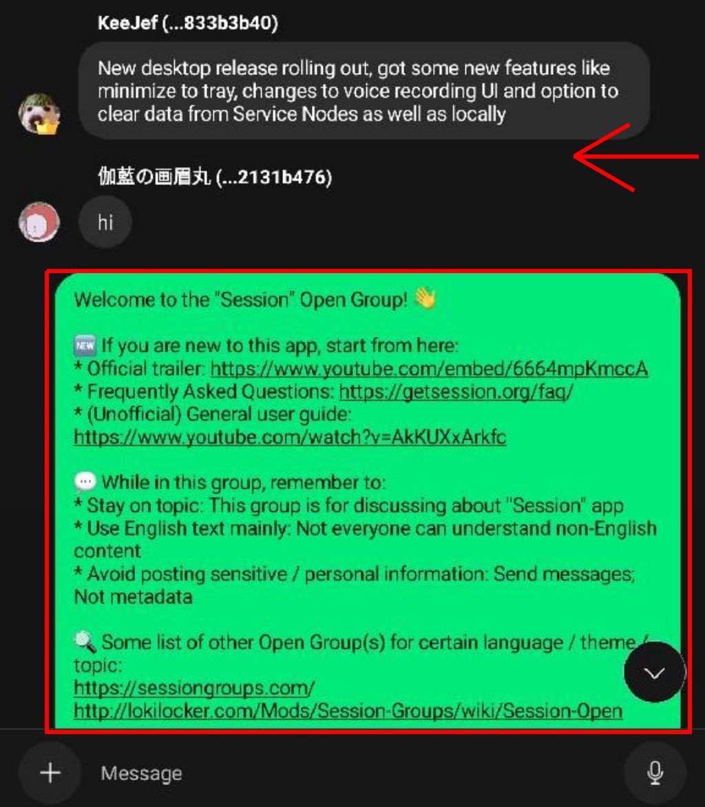 Some messages in open groups randomly are not received by sessiondesktop · Issue 1773 · oxen
