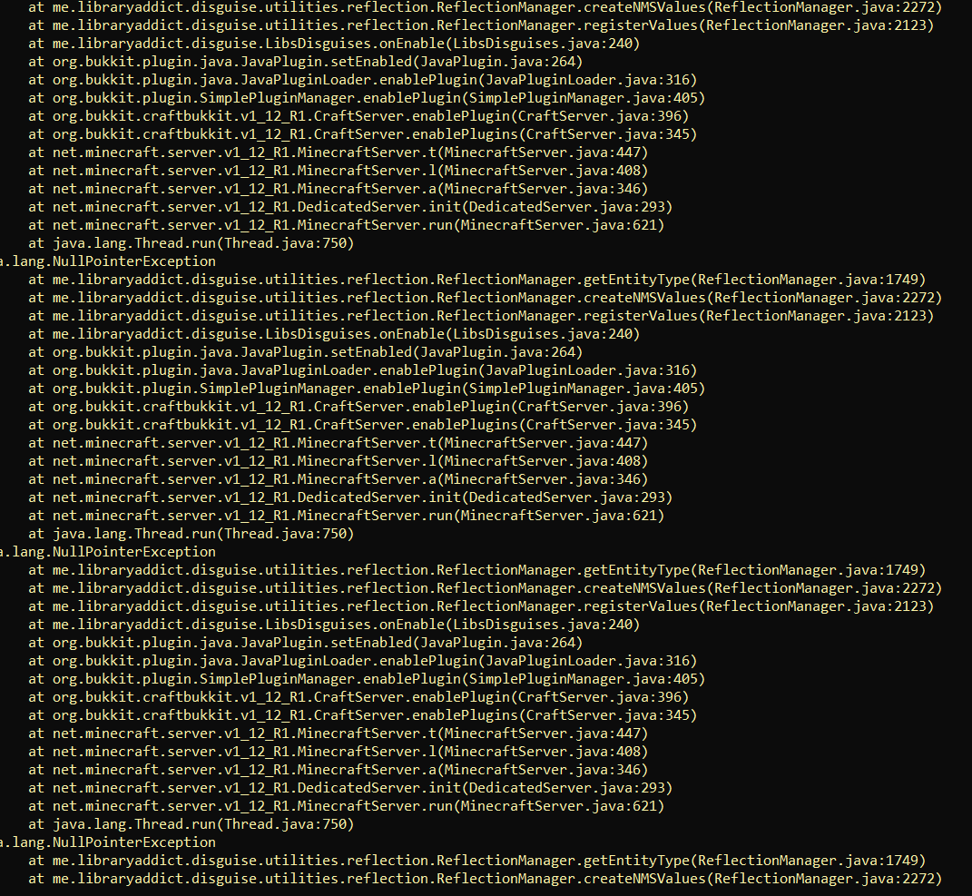 Warning spam on server startup · Issue #664 · libraryaddict ...