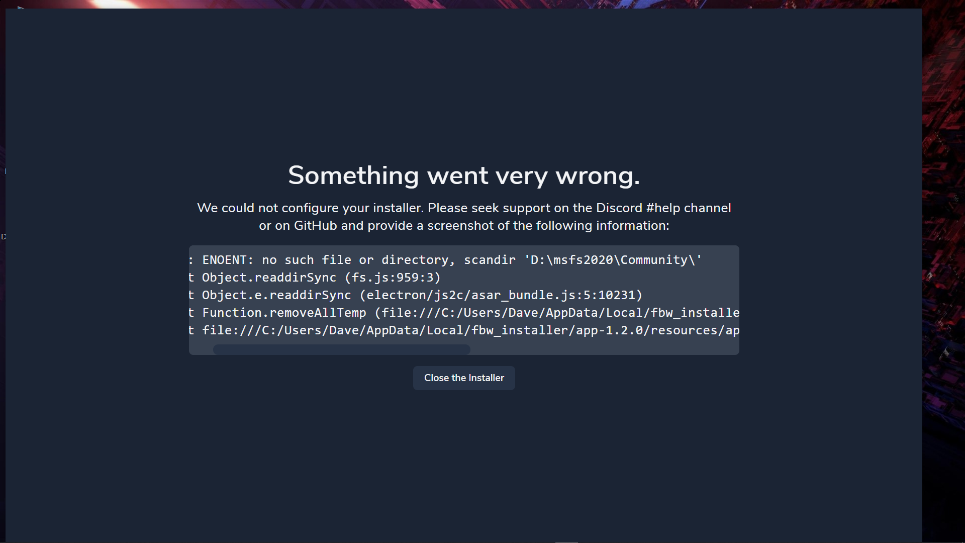 FBW installer problem · Issue #279 · flybywiresim/installer · GitHub