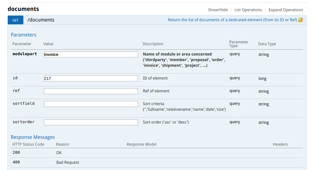 BUG list product's document with rest api not functionnal · Issue ...