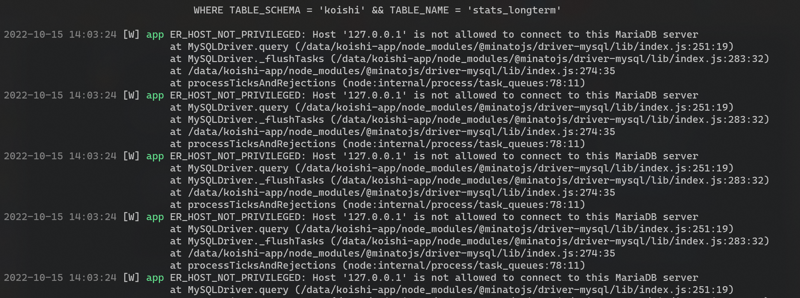 Bug: plugin-database-mysql连接数据库有问题 · Issue #816 · koishijs/koishi · GitHub