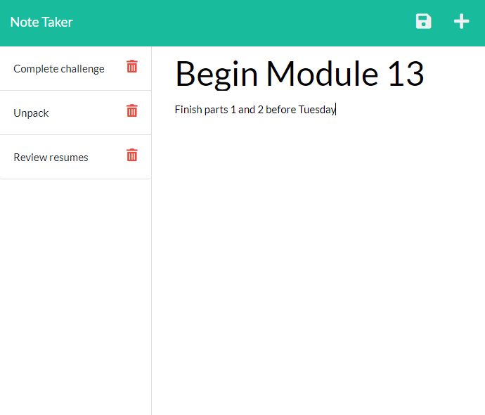 GitHub - mariasori/note-taker: Note taking application using Node and ...