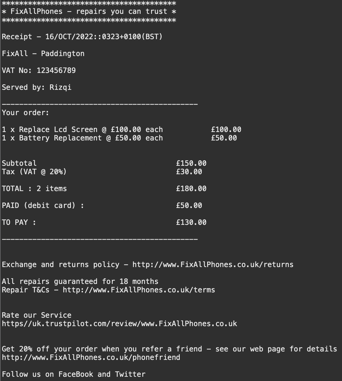 GitHub - rizfebriansyah/ReceiptGenerator: Generates a receipt on mobile ...