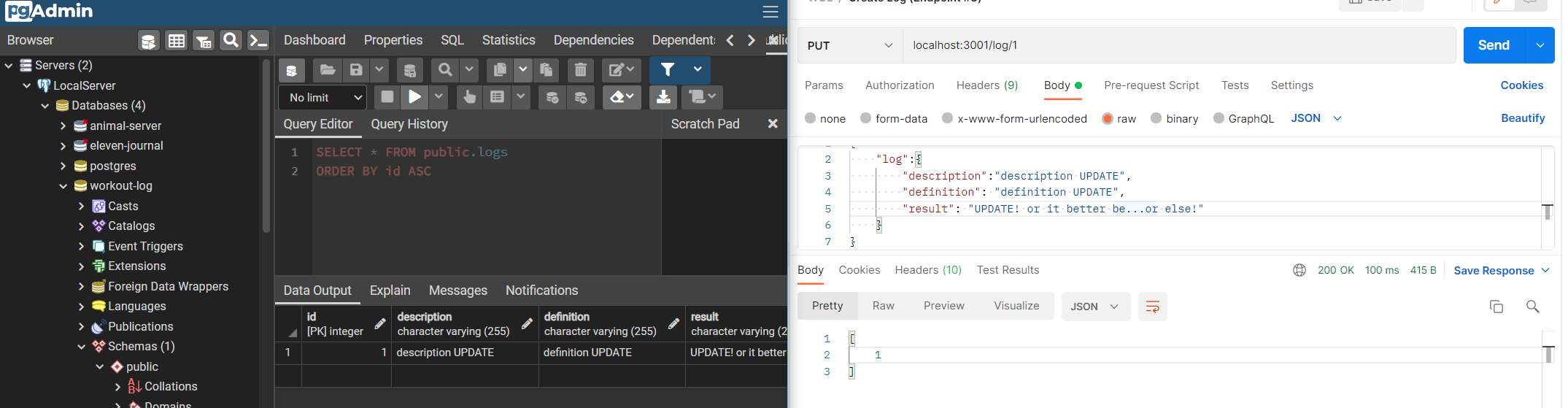GitHub AlexLeeMyers/WorkoutLogServer ElevenFiftyAcademy repository