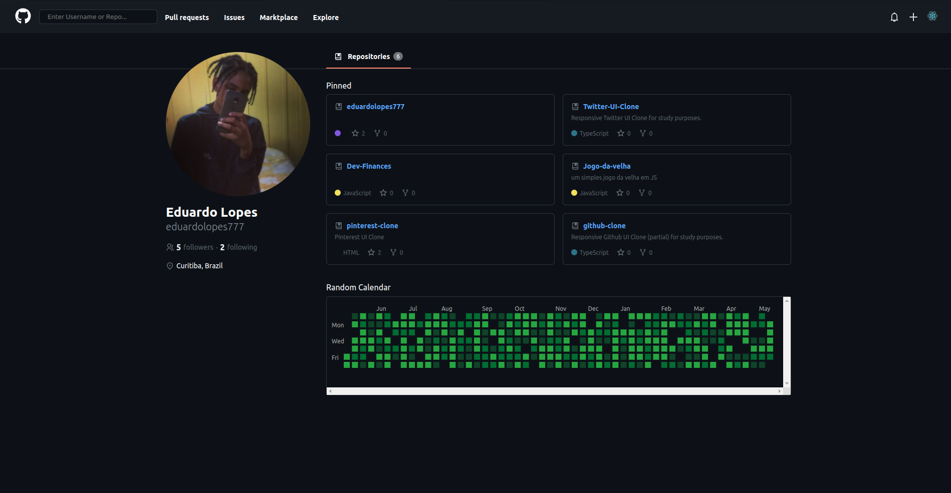 GitHub - eduardogaspari/github-clone: Responsive Github UI Clone ...