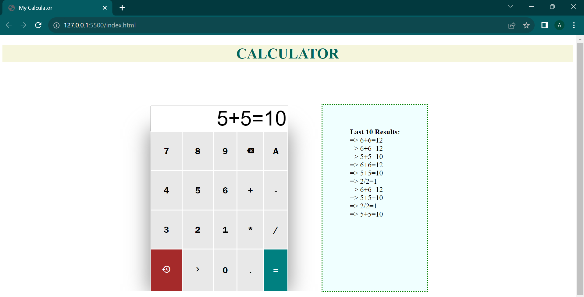 GitHub - Anitha-2002/Calculator