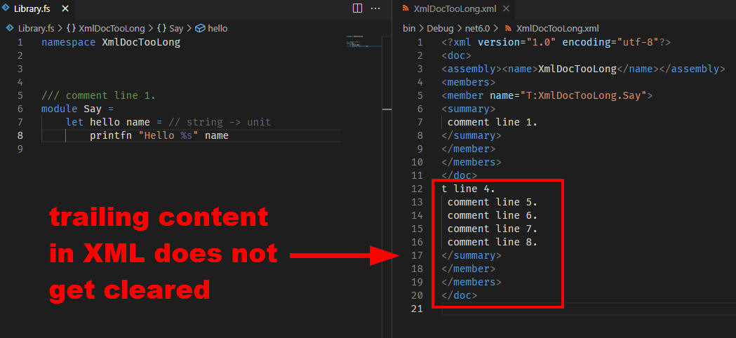 Invalid old XML might remain in XML doc files. · Issue #12702 · dotnet ...