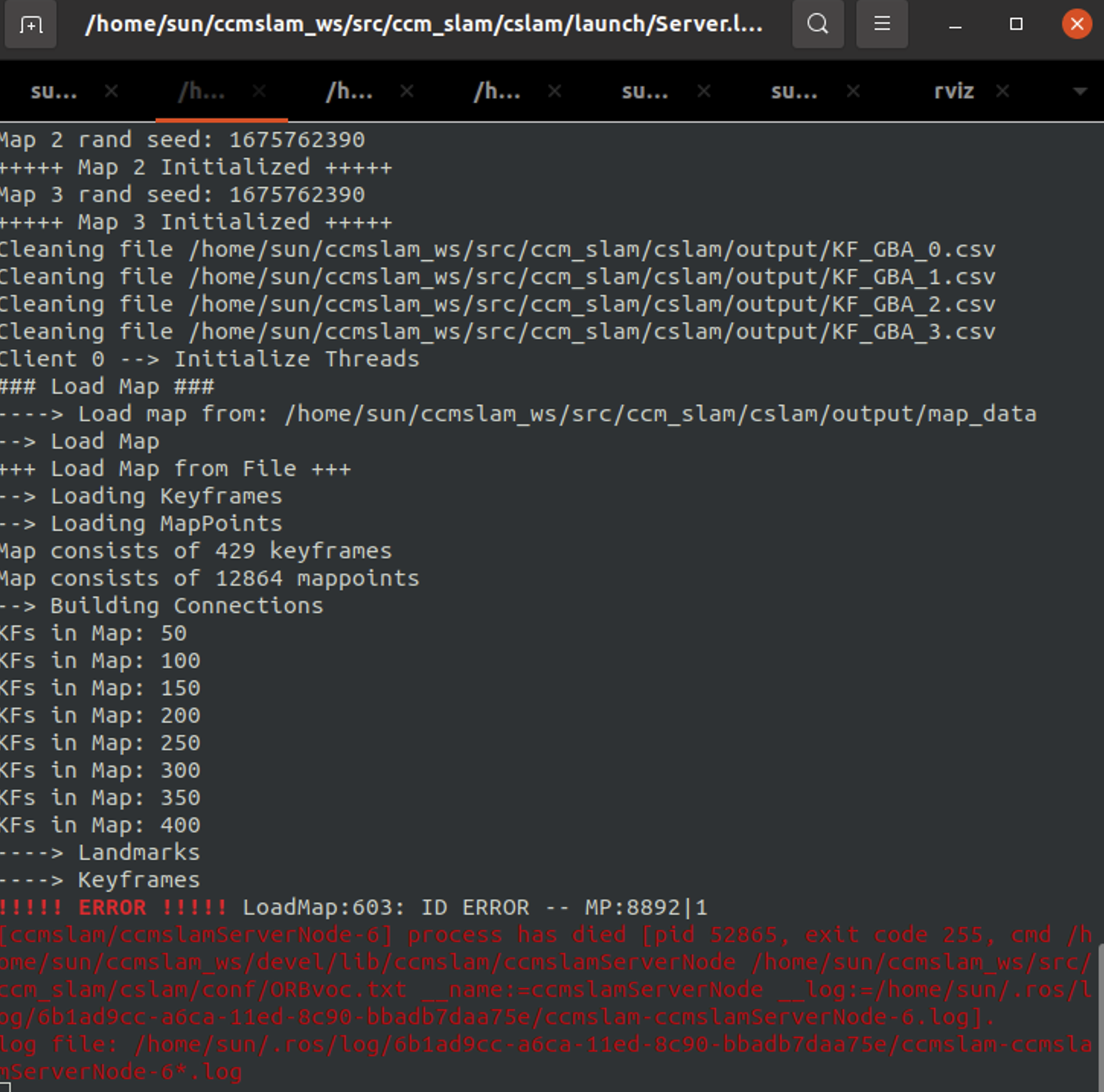 Loadmap error！ · Issue #58 · v4rl-ucy/ccm_slam · GitHub