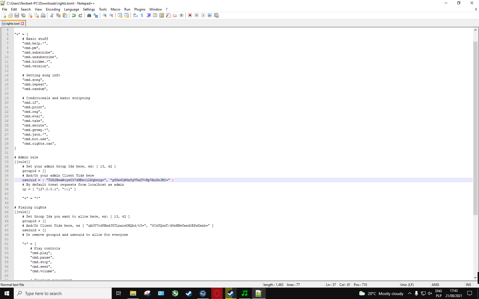 Can't login to WebInterface · Issue #935 · Splamy/TS3AudioBot · GitHub