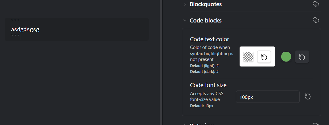 Code Block settings not working with Obsidian 16.0 · Issue #53 · kepano ...