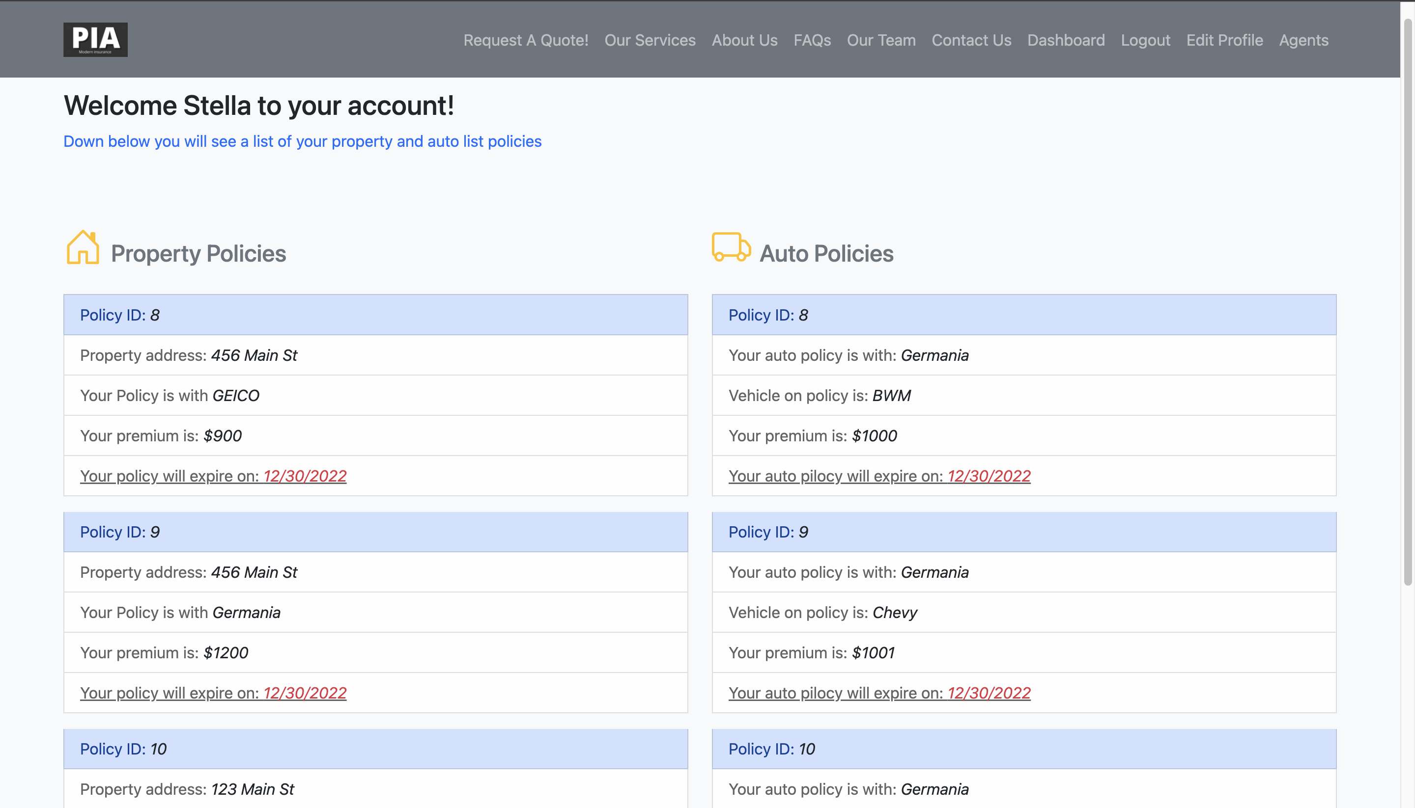 Pia Auto Code Example GitHub - JohnPac15/PIA-website