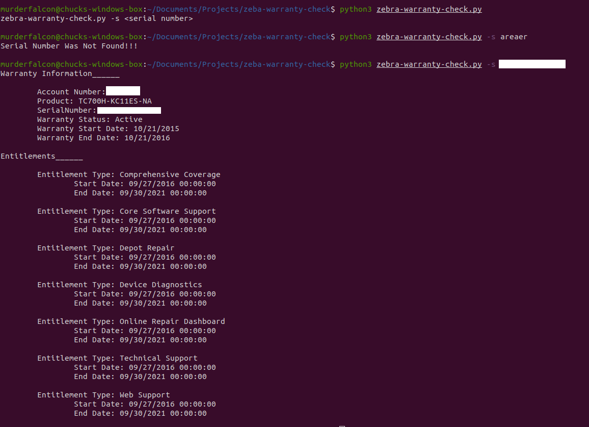 GitHub - Charles-Lerant/zebra-warranty-check: Python Code for Cheking ...