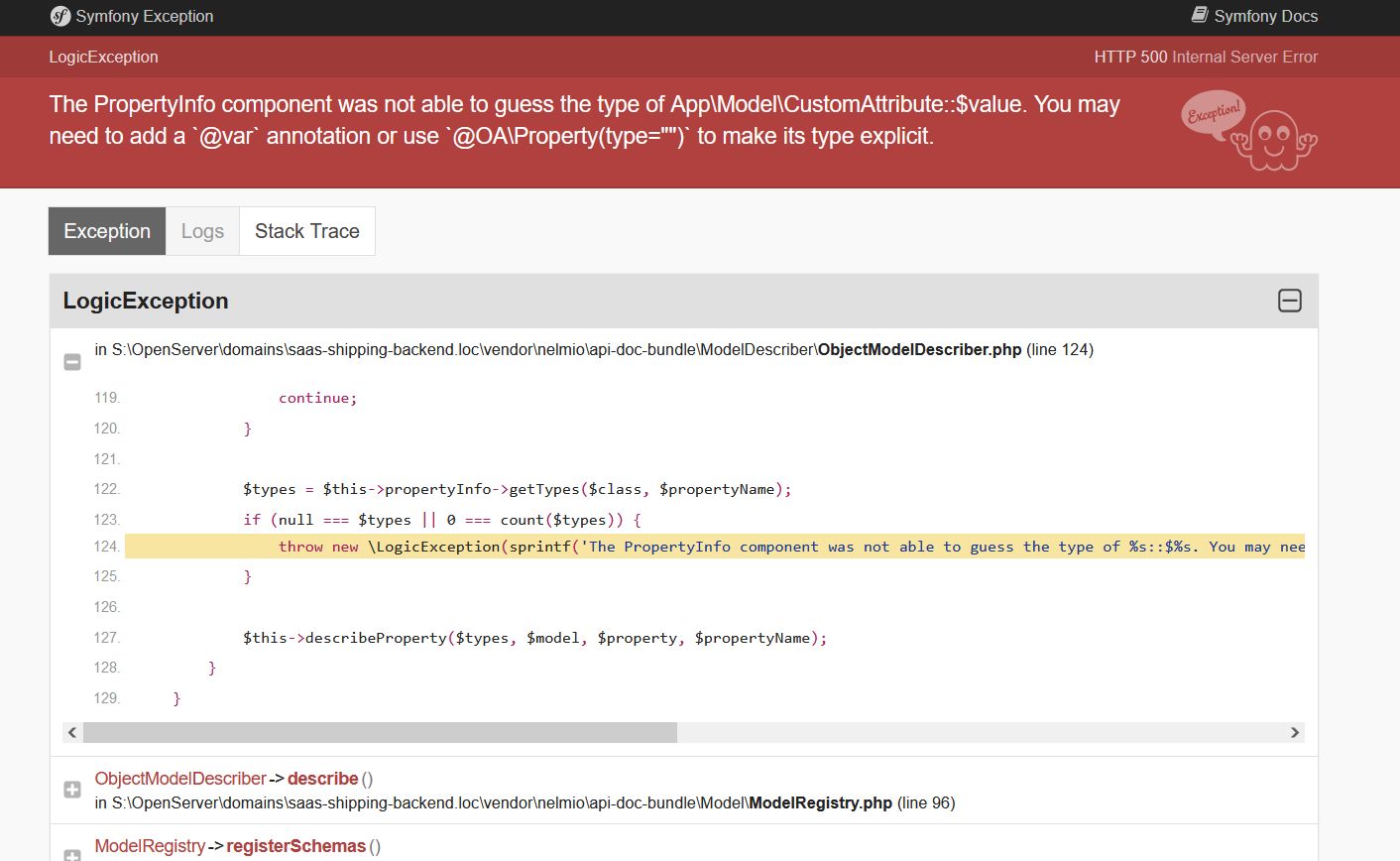 Attributes plain object error · Issue #1961 · nelmio/NelmioApiDocBundle ...