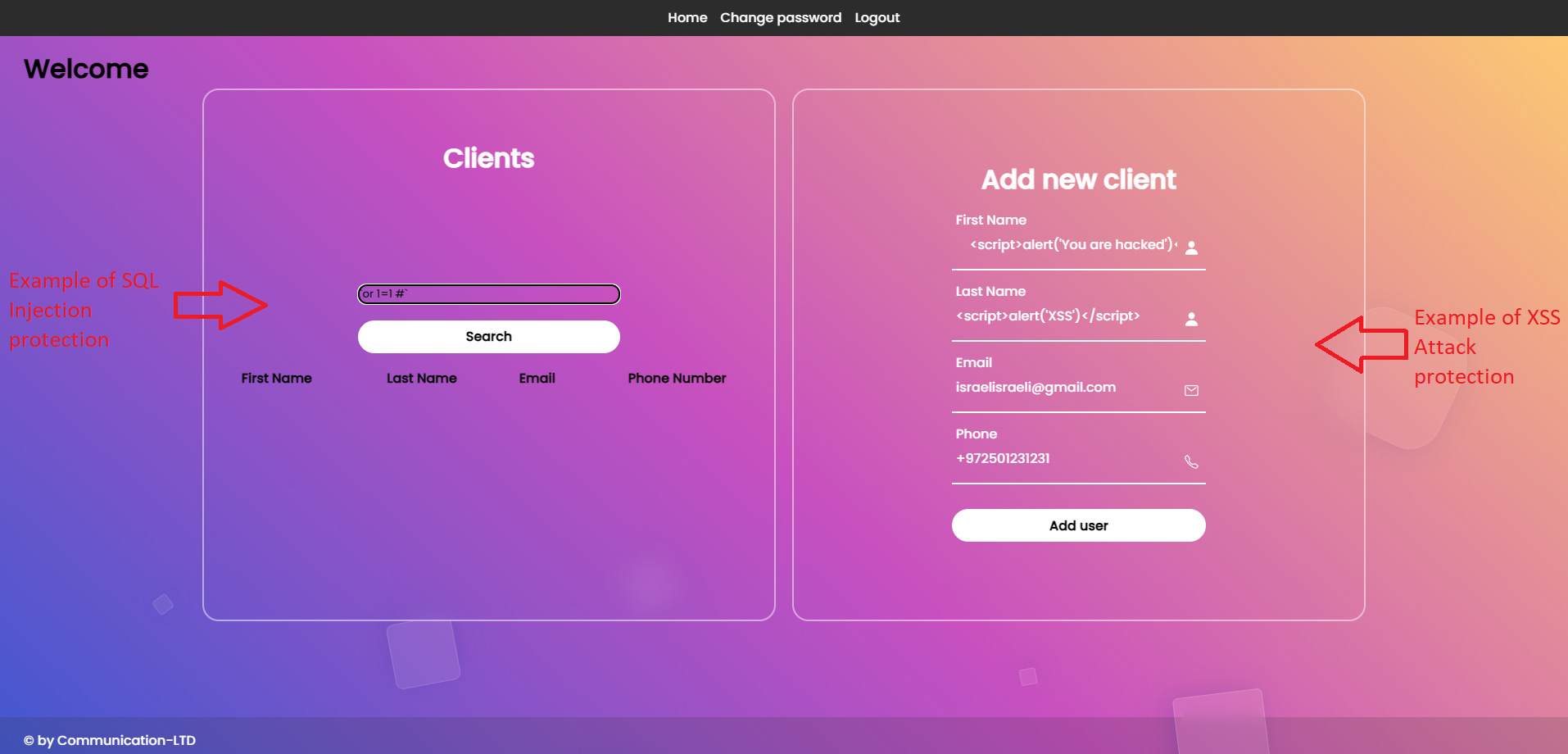 Github dolevtabibi communication ltd