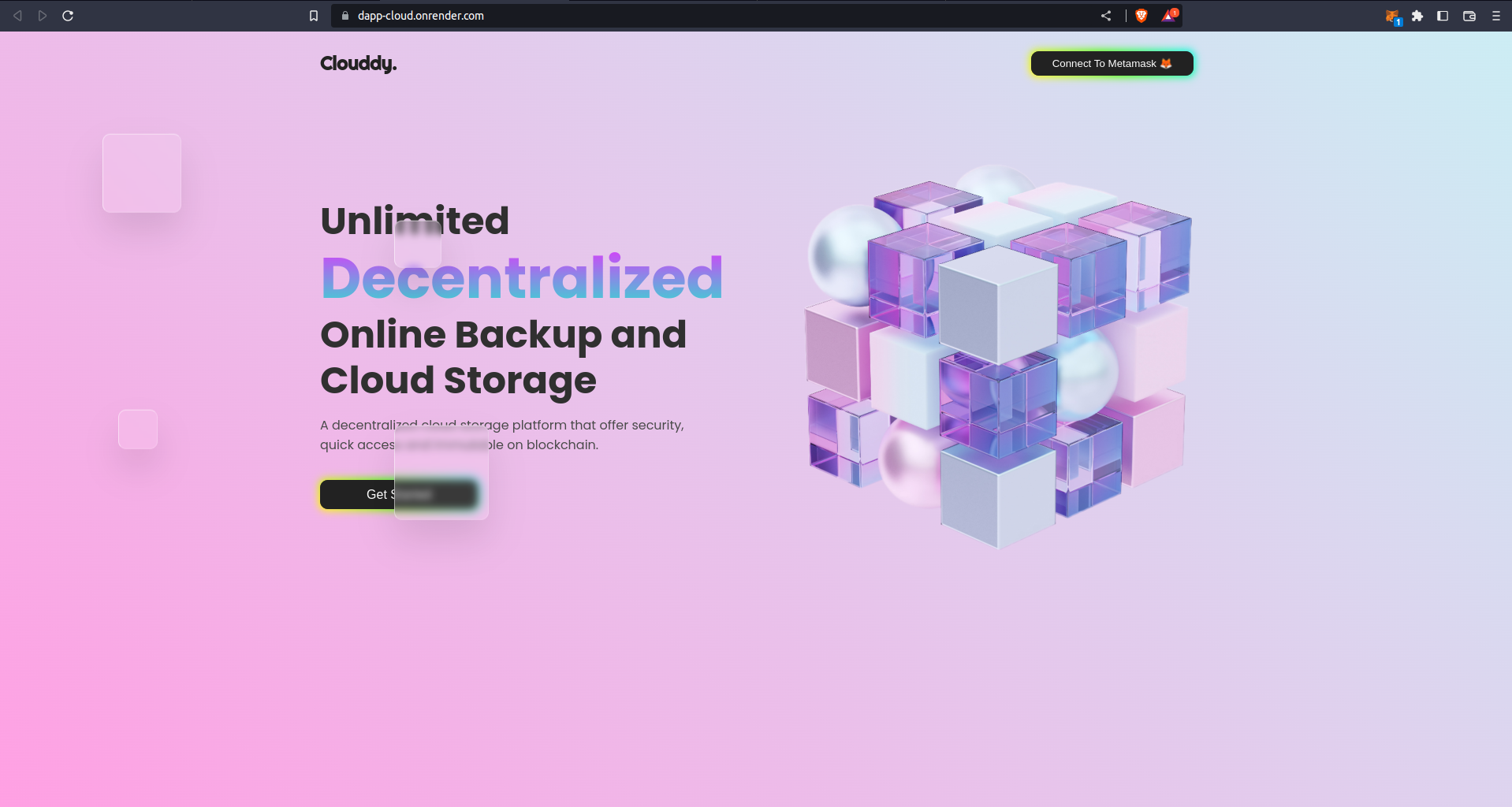 Github rajisthanhack clouddy blockchain based online secure cloud