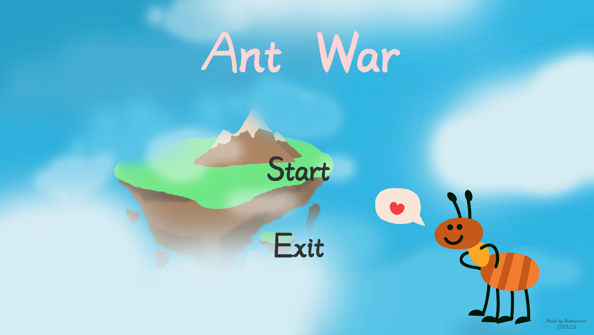 Ant Jam GitHub - rodrian320/2023-Global-Game-Jam-Ant-War