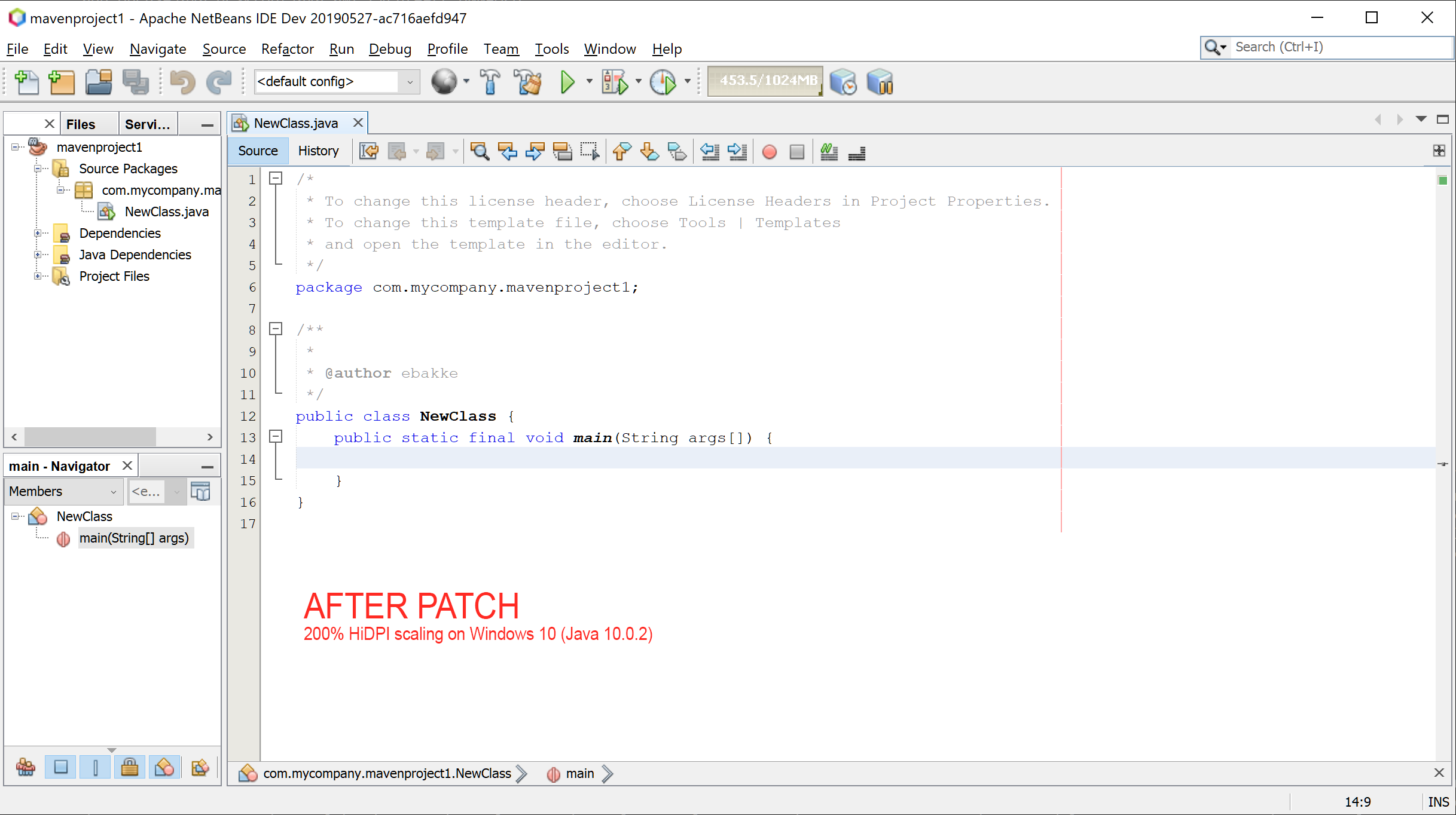 Windows 200pct HiDPI Scaling, After Patch