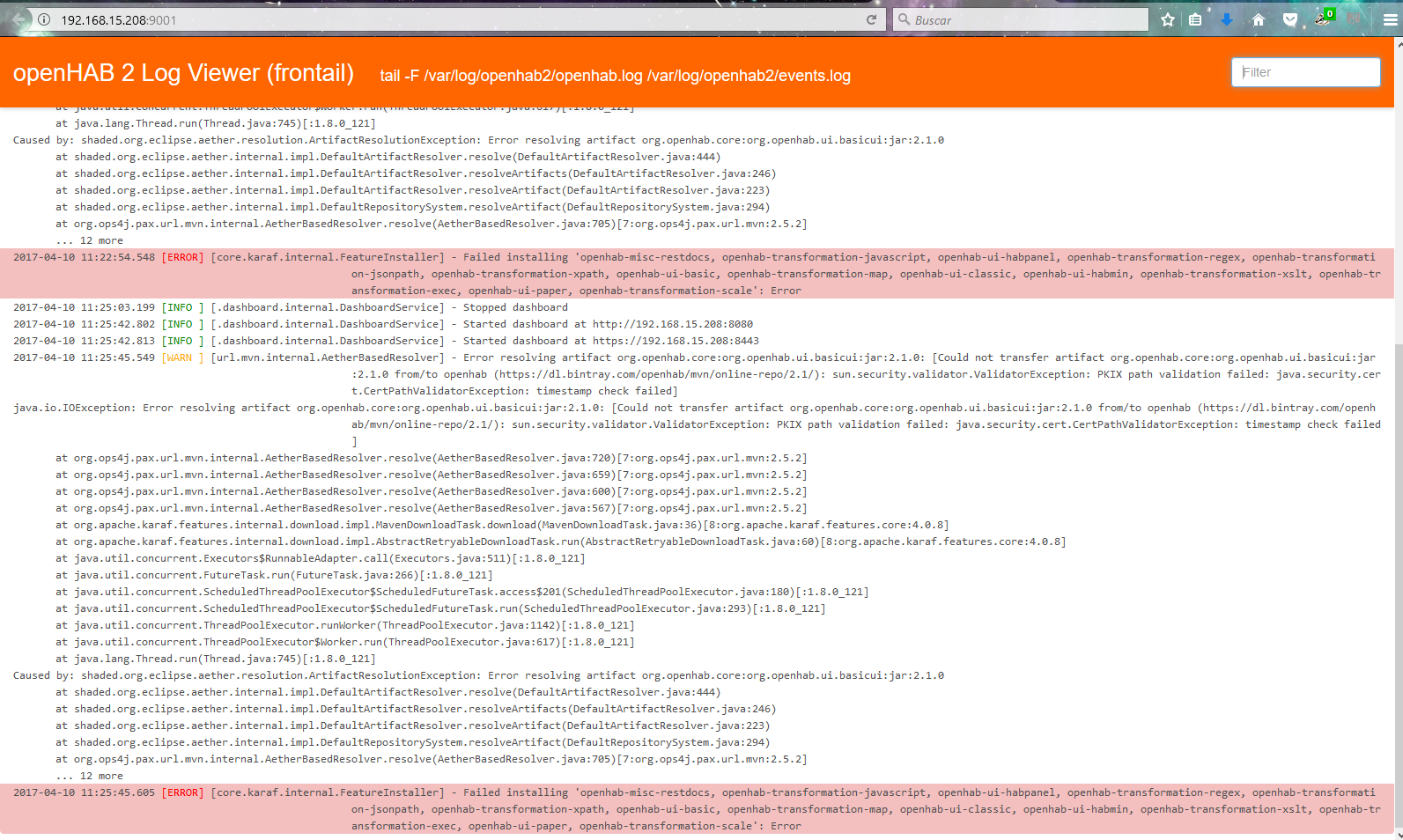 Trouble with Ui´s · Issue #207 · openhab/openhabian · GitHub