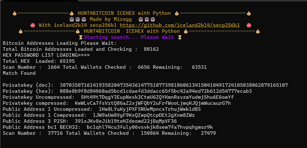 Github Mizogg Check Hex Private Keys Bitcoin Github Mizogg Check Hex Private Keys Bitcoin
