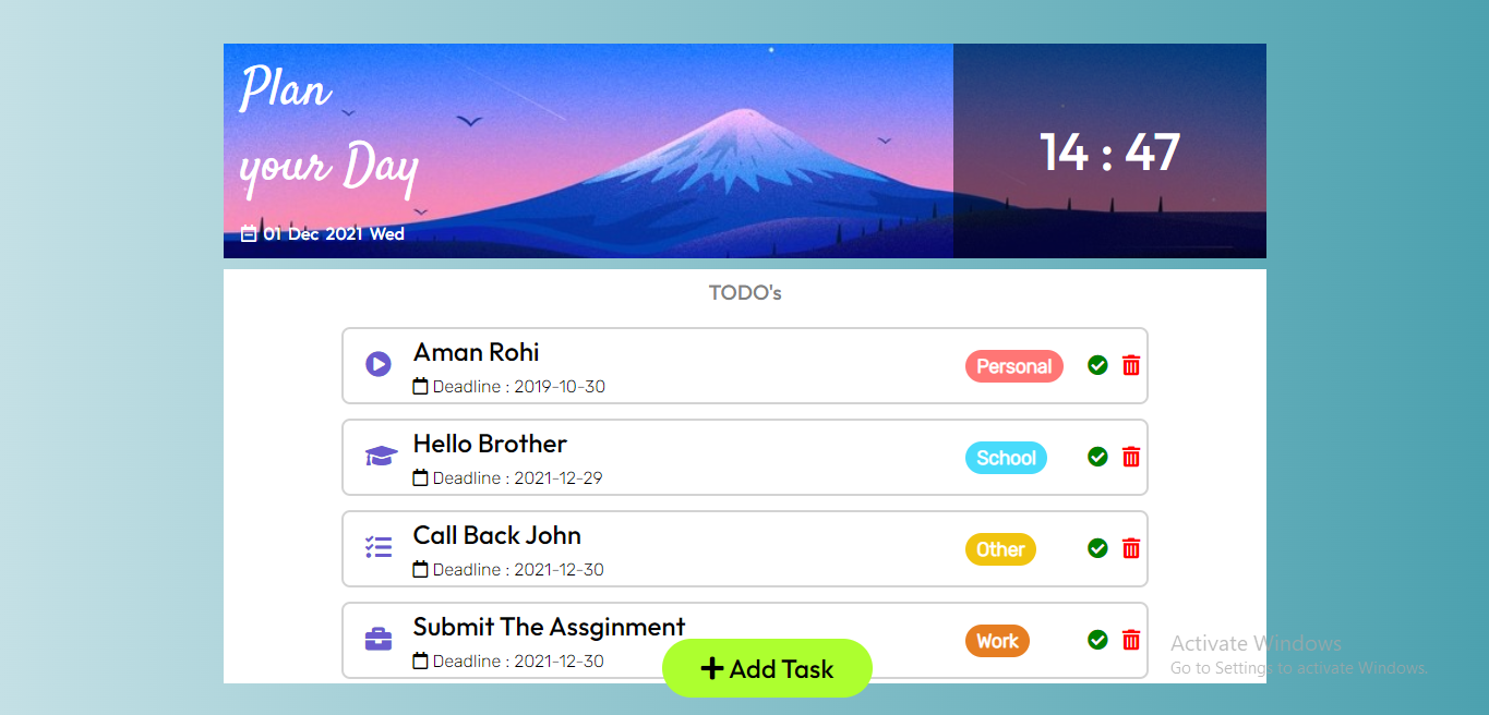 GitHub - AmanRohi/TODO-App: This is a TODO app which helps you manage ...