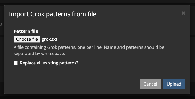 Allow bulk update of Grok patterns by thll · Pull Request #12174