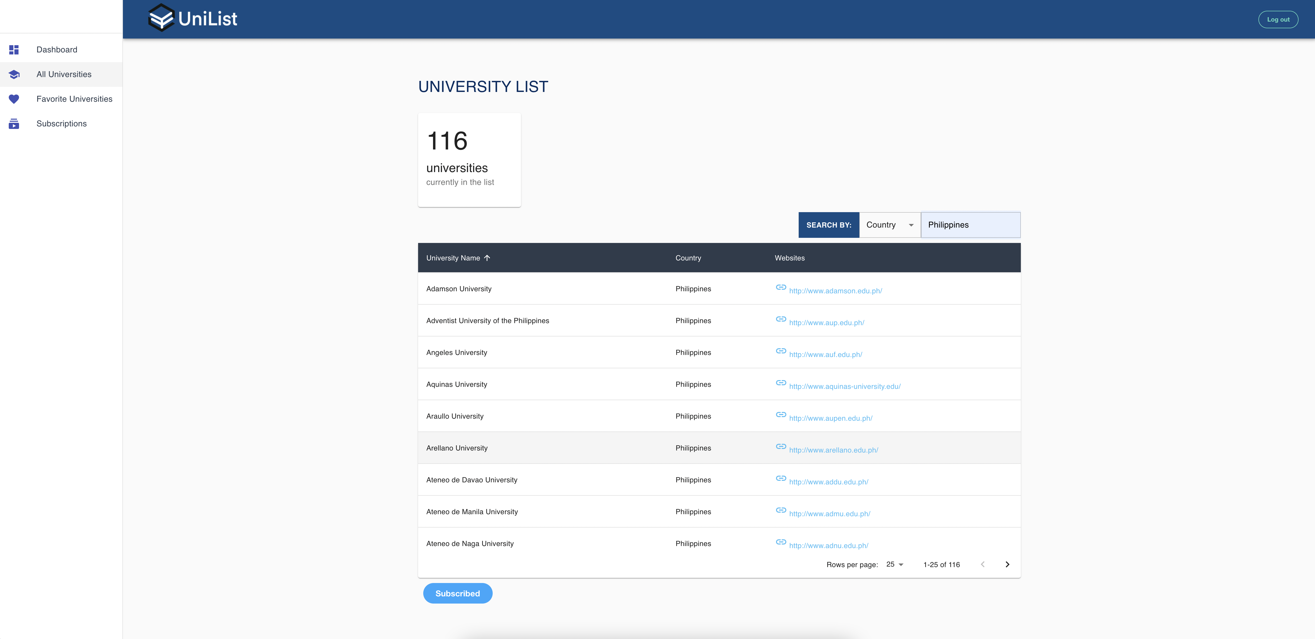 GitHub - jeunesseBurce/university_app: A web app to show the ...