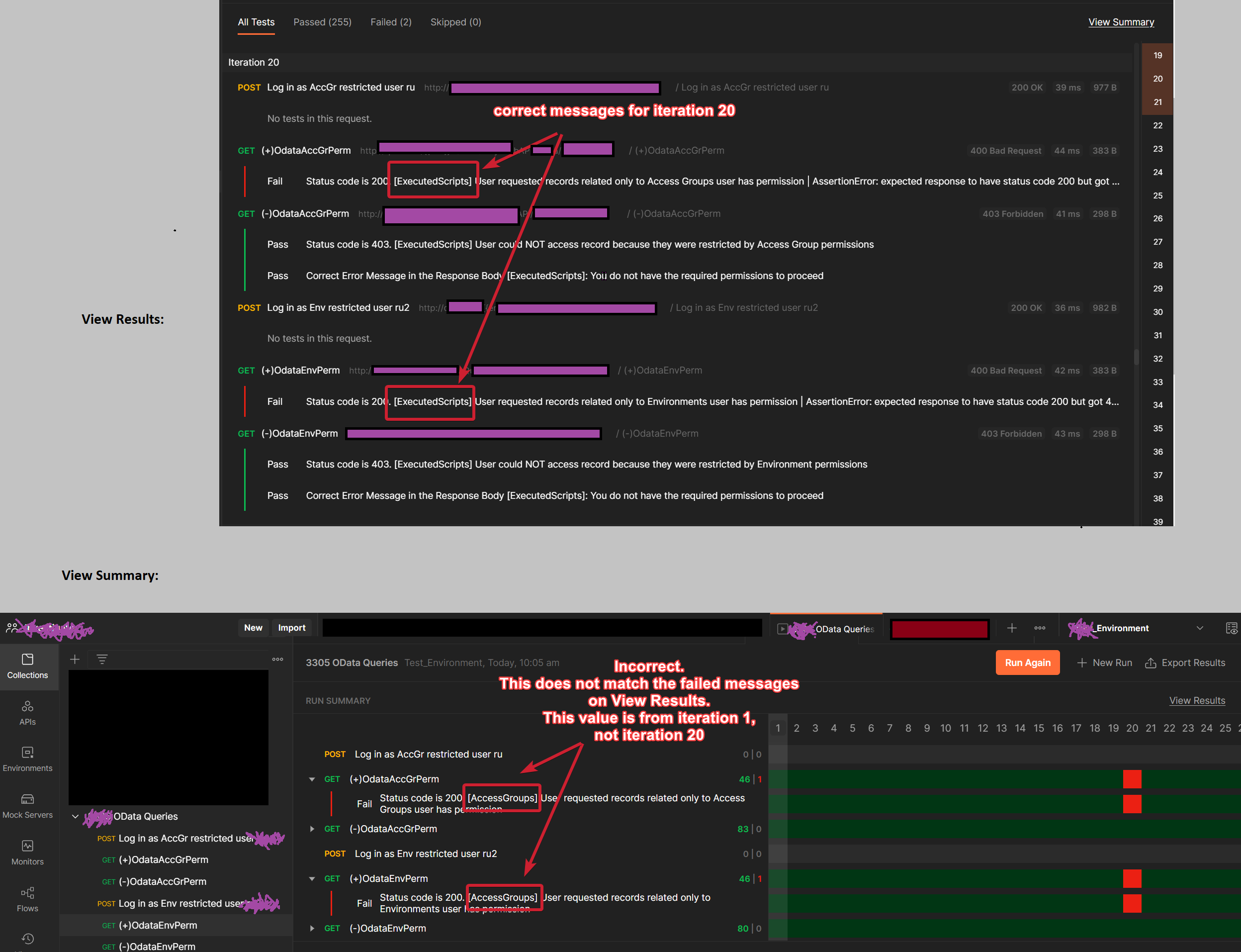 Data Driven tests: Collection View Summary presenting wrong message (as ...