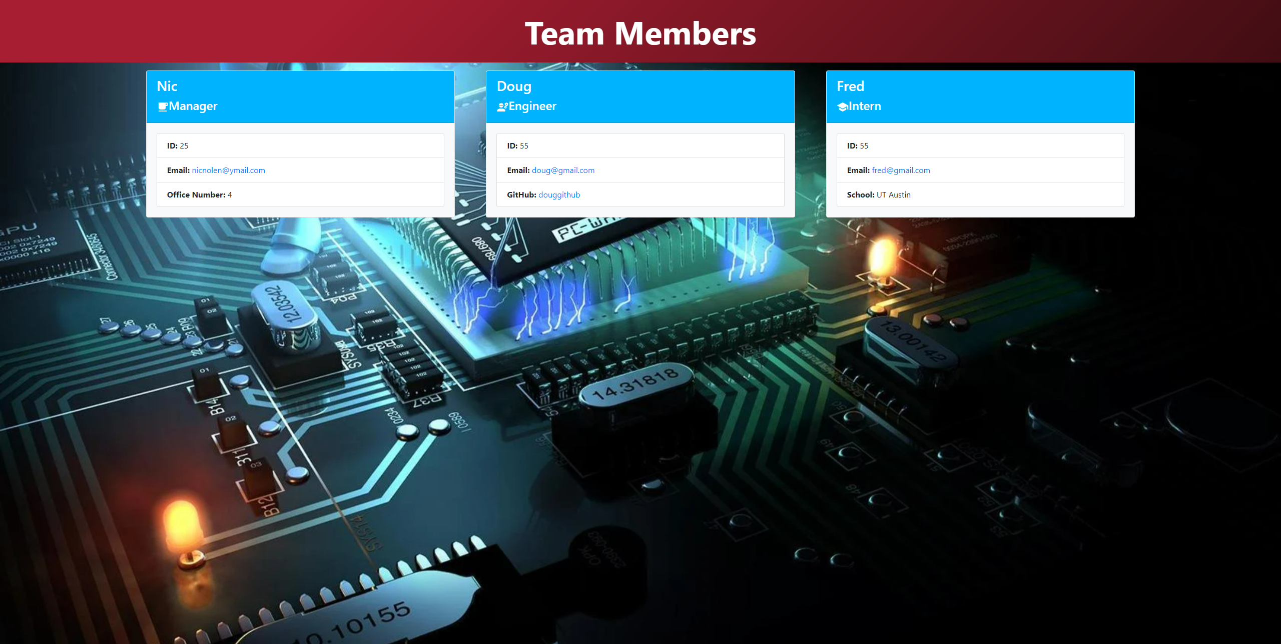 GitHub - nicnolen/team-profile-generator: An application that takes in ...