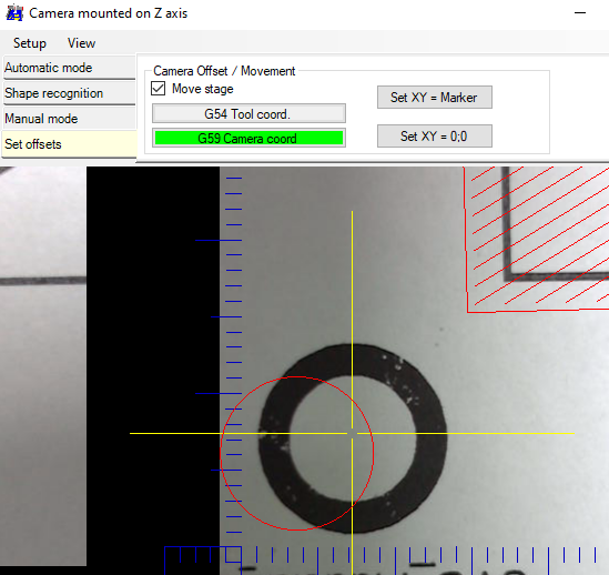 Camera - Tool coordinate teaching goes away if you set work coord 0:0 ...