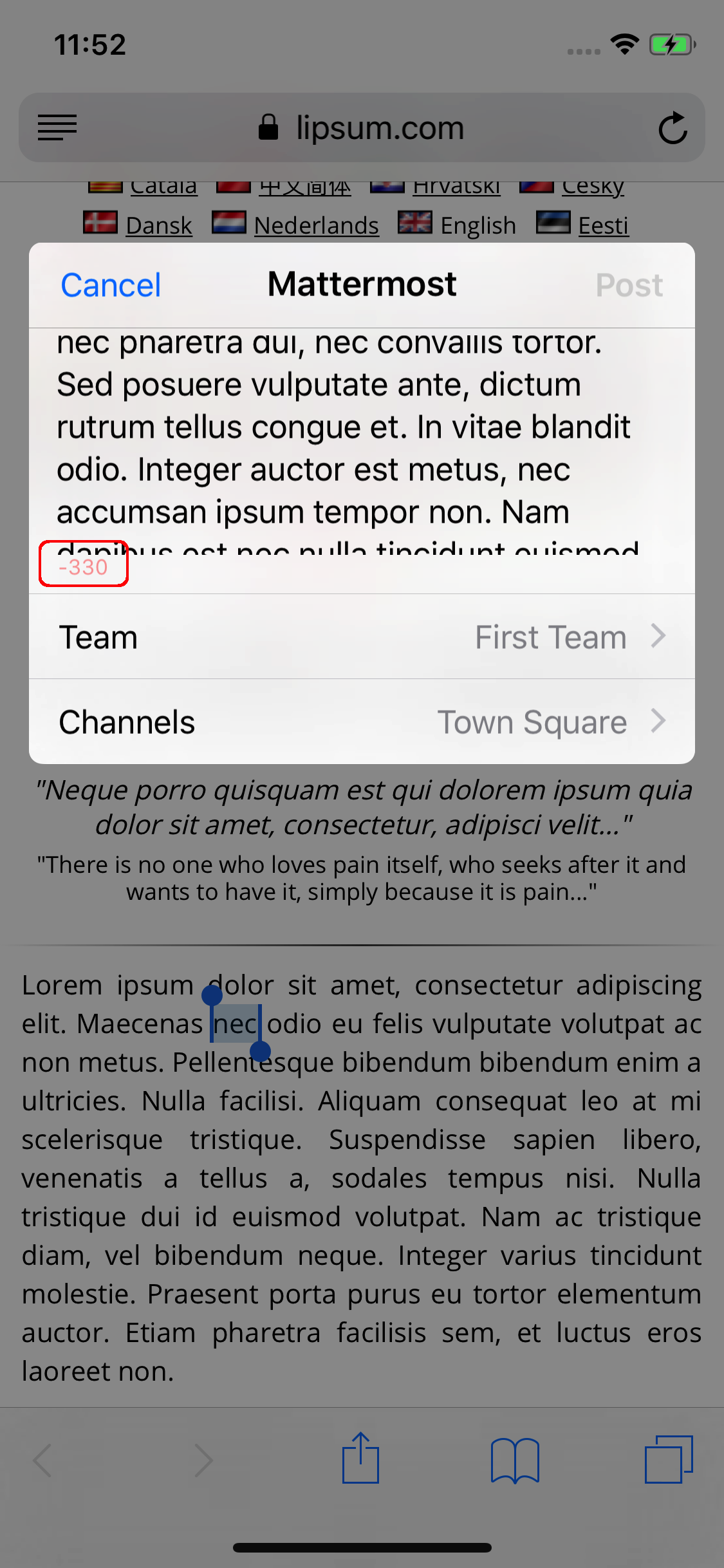iOS (past limit)
