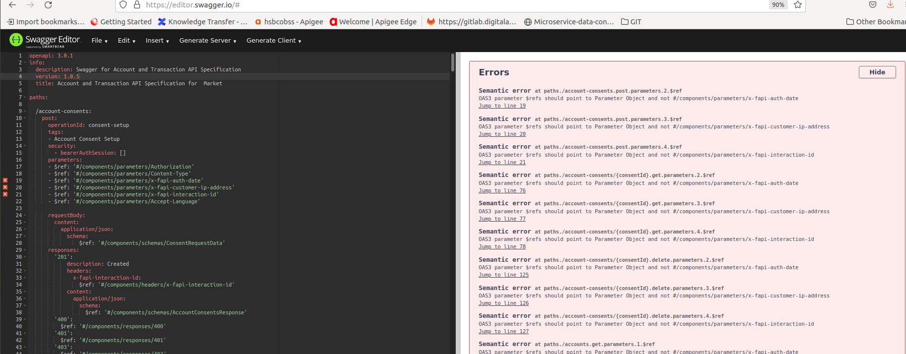 Getting Semantic issue in swagger editor · Issue #3169 · swagger-api ...
